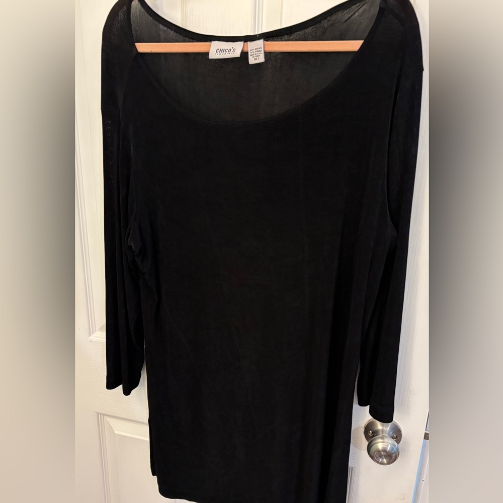 Chico’s travelers black top